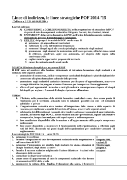 Estratto POF: criteri e regolamenti a.s. 2014