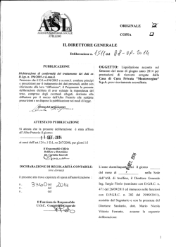 Delibera n 1511 del 08sett2014 Liquidazione acconto Giugno 2014