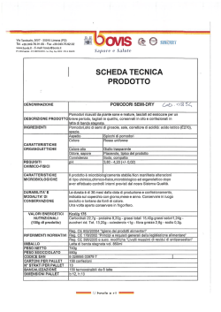I SCHEDA TECNICA