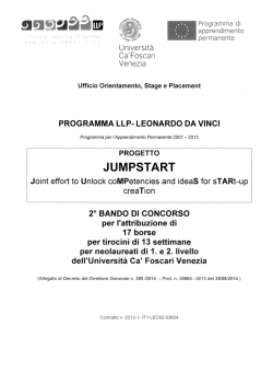 2° Bando JUMPSTART 0.45 Mb