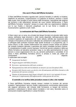 Il POF - Scuola San Giovanni Battista