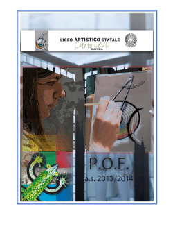 P.O.F. 2013-2014 - Liceo Artistico Statale "C.Levi" MATERA