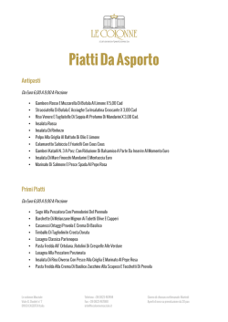 il Menu Completo