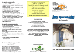 Programma completo Fatima 2014
