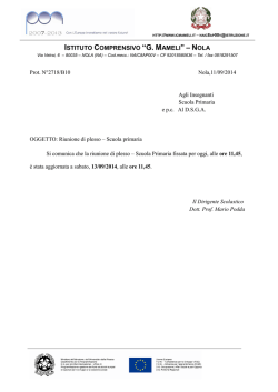 ISTITUTO COMPRENSIVO &ldquo;G. MAMELI&rdquo; &ndash; N OLA