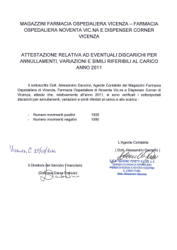 MAGAZZINI FARMACIA OSPEDALIERA VICENZA