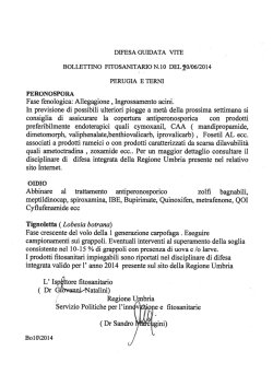 difesa guidata vite bollettino fitosanitario n. 10 del 20/06