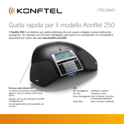 Guida rapida per il modello Konftel 250