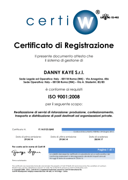 Certificato di Registrazione
