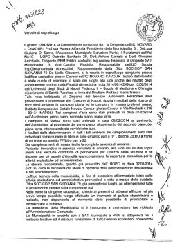 Verbale sopralluogo pag 1 - Istituto Comprensivo Novaro Cavour