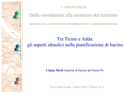 gli aspetti idraulici nella pianificazione di bacino