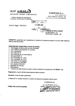 DI MARTINO S.r.l. - Comune di Riva Ligure