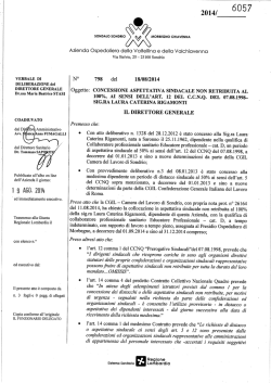 DIRETTORE GENERALE Dr.ssa Maria Beatrice STASI
