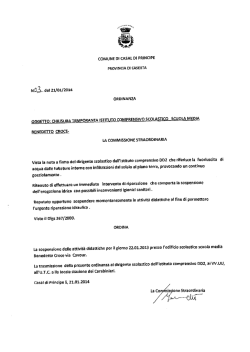 N.Qﬁ.. del 21/01/2014 - Comune di Casal di Principe