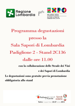 Programma - Sapori - Provincia di Mantova