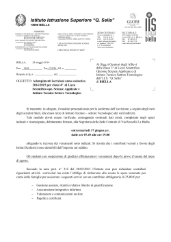 Istituto Istruzione Superiore &ldquo;Q. Sella&rdquo;