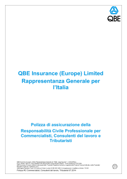 QBE Insurance (Europe) Limited Rappresentanza