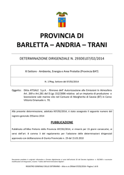 ditta atisale s.p.a. - rinnovo dell