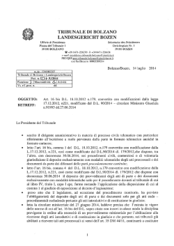 DL 90/2014 - Ordine degli Avvocati di Bolzano