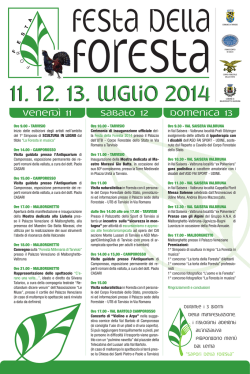 Festa della Foresta - Comune di Tarvisio