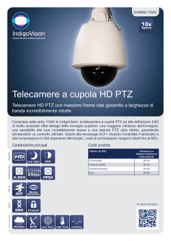 Telecamere a cupola HD PTZ - Gamma 11000 (PDF