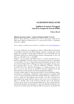 LE DECISIONI DEGLI ALTRI Inghilterra: la