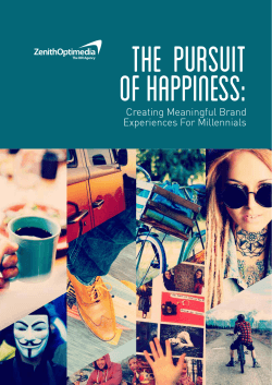 The Pursuit of Happiness: Creating Meaningful Brand