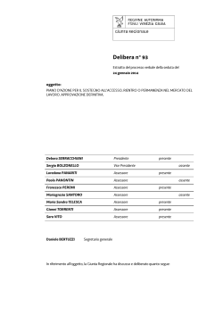 DGR n. 93 del 24/01/2014 - Regione Autonoma Friuli Venezia Giulia