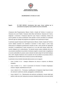 Delibera del 25 novembre 2014, n. 47/16 [file ]