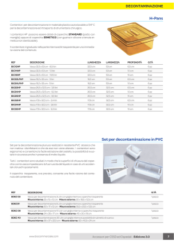 H-Pans Set per decontaminazione in PVC