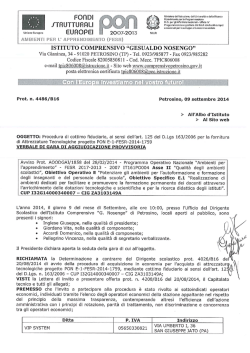 l f. FOﬂDI . - Istituto Comprensivo Petrosino