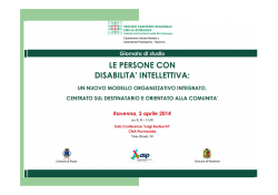 Il ruolo del Servizio Sociale. La scommessa per il benessere e l