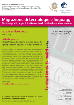 Migrazione di tecnologie e linguaggi