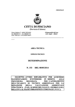 Determina, avviso, modello istanza e relativi allegati