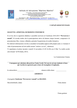 iscrizioni cineforum