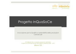 Presentazione progetto InQuaSoCe