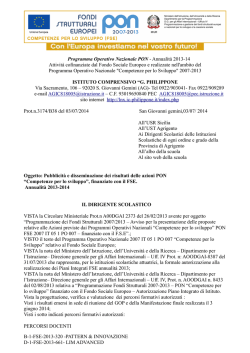 disseminazione pon