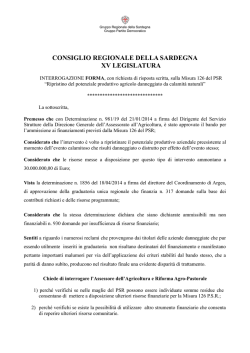 interrogazione psr m. 126