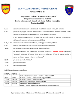 programma Sarno 2014 - Club Salerno Autostoriche