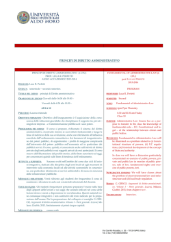 DIRITTO PRIVATO L-Z (10 CFU) - Universit&agrave; degli Studi di Bari