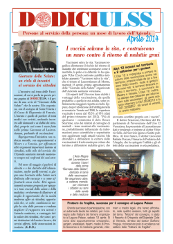 Clicca per scaricare il numero sette di Aprile