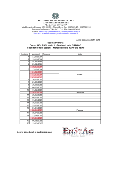 primaria - inglese - liv. 2 - Istituto Sabatino Minucci