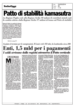 Italia Oggi - Pagamenti PA