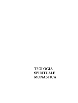 Teologia SpiriTuale MonaSTica - Pontificio Ateneo S. Anselmo