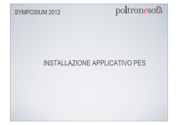 INSTALLAZIONE APPLICATIVO PES
