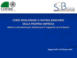 Slides SGB  - Unindustria Reggio Emilia