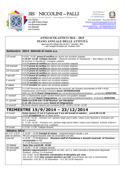 Piano annuale delle attività