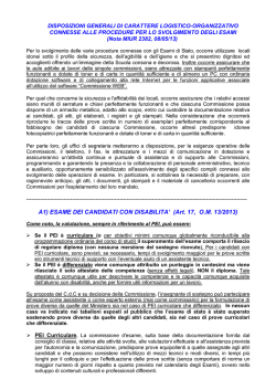 Disposizioni organizzative Esami di Stato 2014