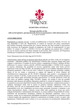 Rassegna n. 35 - 7 ottobre 2014