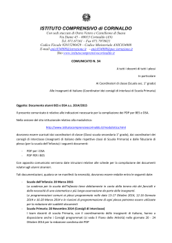 Documento alunni BES e DSA a.s. 2014/15